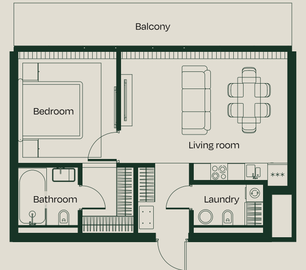 1-Bedroom Apartment